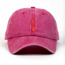 Kupa Kızı Nakışlı Yıkamalı Şapka