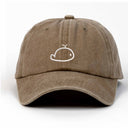 Balina Nakışlı Yıkamalı Şapka