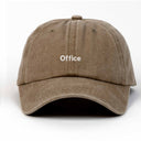 Office Nakışlı Yıkamalı Şapka