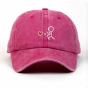 Çöp Adam Sağ Nakışlı Yıkamalı Şapka