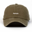 Human Nakışlı Yıkamalı Şapka
