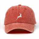 Antilop Nakışlı Yıkamalı Şapka