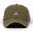 Be Happy Nakışlı Yıkamalı Şapka