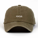 Focus Nakışlı Yıkamalı Şapka