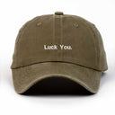 Luck You Nakışlı Yıkamalı Şapka