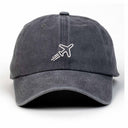 Uçak Nakışlı Yıkamalı Şapka