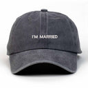 I'm Married Nakışlı Yıkamalı Şapka