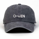 Open Nakışlı Yıkamalı Şapka