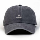 Be Happy Nakışlı Yıkamalı Şapka