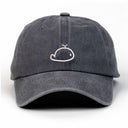 Balina Nakışlı Yıkamalı Şapka