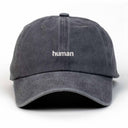 Human Nakışlı Yıkamalı Şapka