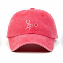 Çöp Adam Sol Nakışlı Yıkamalı Şapka