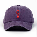 Kupa Kızı Nakışlı Yıkamalı Şapka