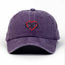 Sonsuz Kalp Nakışlı Yıkamalı Şapka
