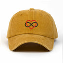 Sonsuz Kalp Nakışlı Yıkamalı Şapka