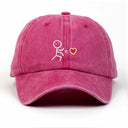 Çöp Adam Sol Nakışlı Yıkamalı Şapka