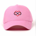 Sonsuz Kalp Nakışlı Gabardin Şapka