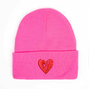 Love Kalp Nakışlı Bere