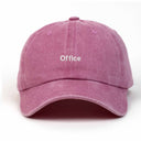 Office Nakışlı Yıkamalı Şapka