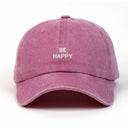 Be Happy Nakışlı Yıkamalı Şapka