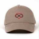 Sonsuz Kalp Nakışlı Gabardin Şapka