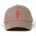 Kupa Kızı Nakışlı Gabardin Şapka