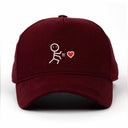 Çöp Adam Sol Nakışlı Gabardin Şapka