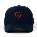 Sonsuz Kalp Nakışlı Gabardin Şapka