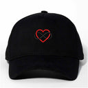 Sonsuz Kalp Nakışlı Gabardin Şapka