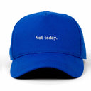 Not Today Nakışlı Gabardin Şapka