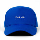Fu*k Off Nakışlı Gabardin Şapka