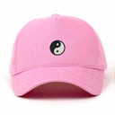 Yin Yang Nakışlı Gabardin Şapka