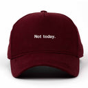 Not Today Nakışlı Gabardin Şapka