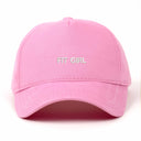 Fit Gril Nakışlı Gabardin Şapka