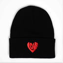 Love Kalp Nakışlı Bere