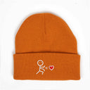 Çöp Adam Sol Nakışlı Bere