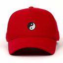 Yin Yang Nakışlı Gabardin Şapka