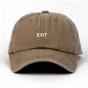 Exit Nakışlı Yıkamalı Şapka