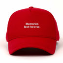 Memories Last Forever Nakışlı Gabardin Şapka