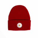 Papatya Nakışlı Bere