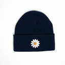 Papatya Nakışlı Bere