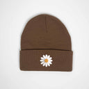 Papatya Nakışlı Bere