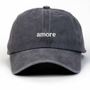 Amore Nakışlı Yıkamalı Şapka