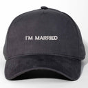 I'm Married Nakışlı Gabardin Şapka