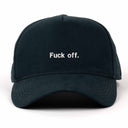 Fu*k Off Nakışlı Gabardin Şapka