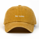Not Today Nakışlı Yıkamalı Şapka
