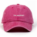 I'm Married Nakışlı Yıkamalı Şapka