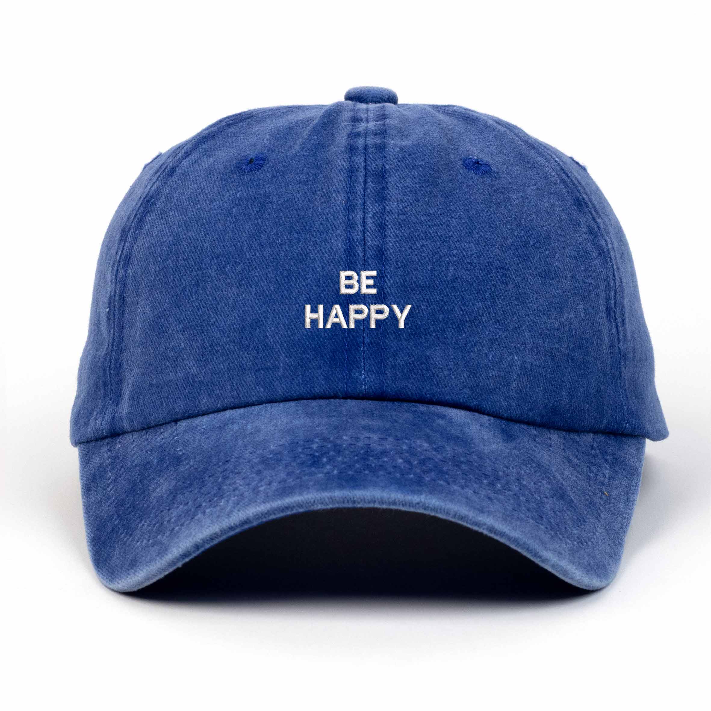 Be Happy Nakışlı Yıkamalı Şapka