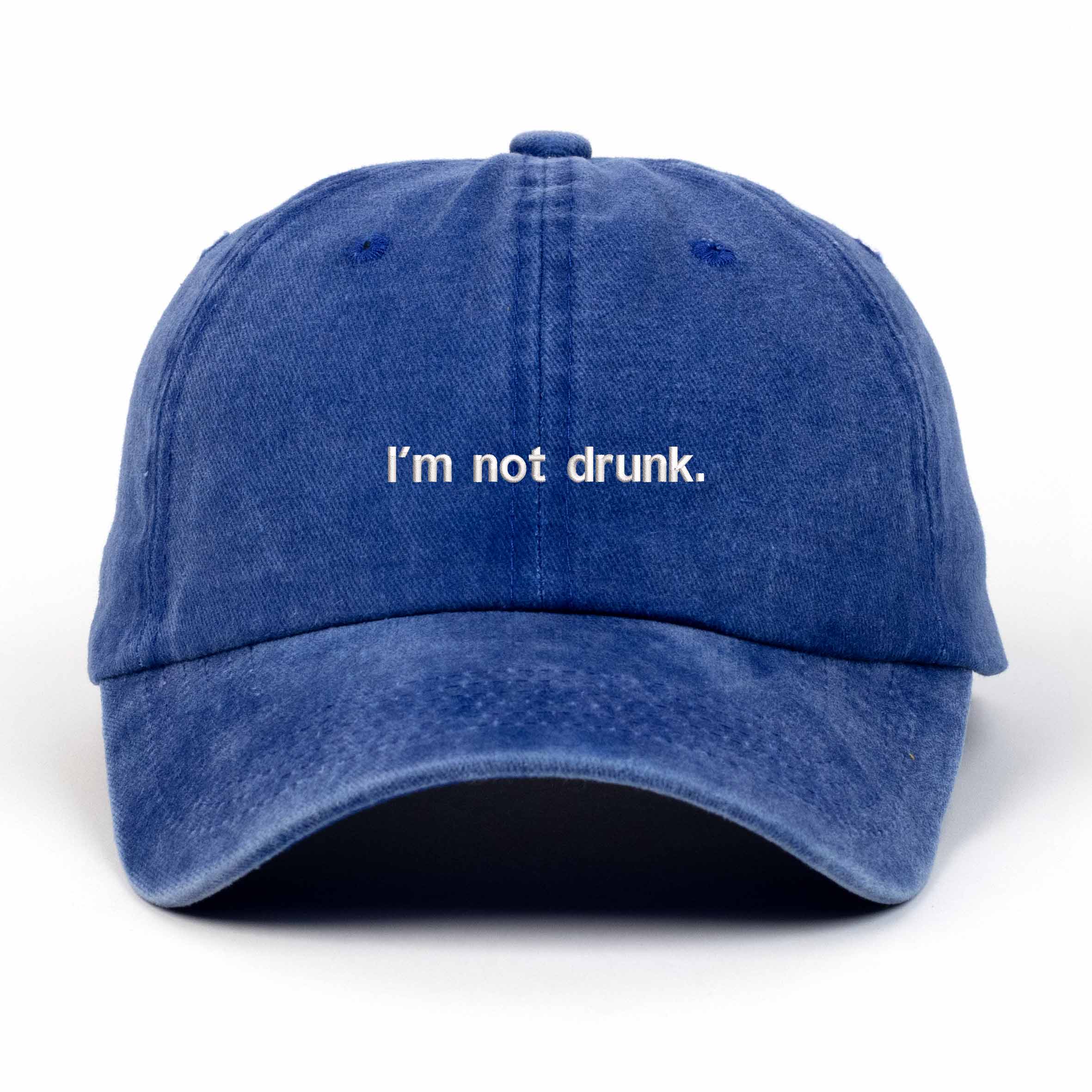 I'm Not Drunk Nakışlı Yıkamalı Şapka