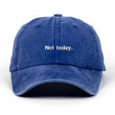 Not Today Nakışlı Yıkamalı Şapka
